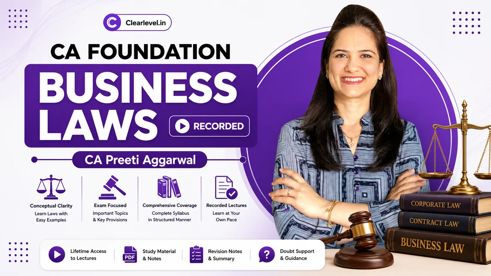 CA Foundation Business Laws (Recorded) by CA Preeti Aggarwal