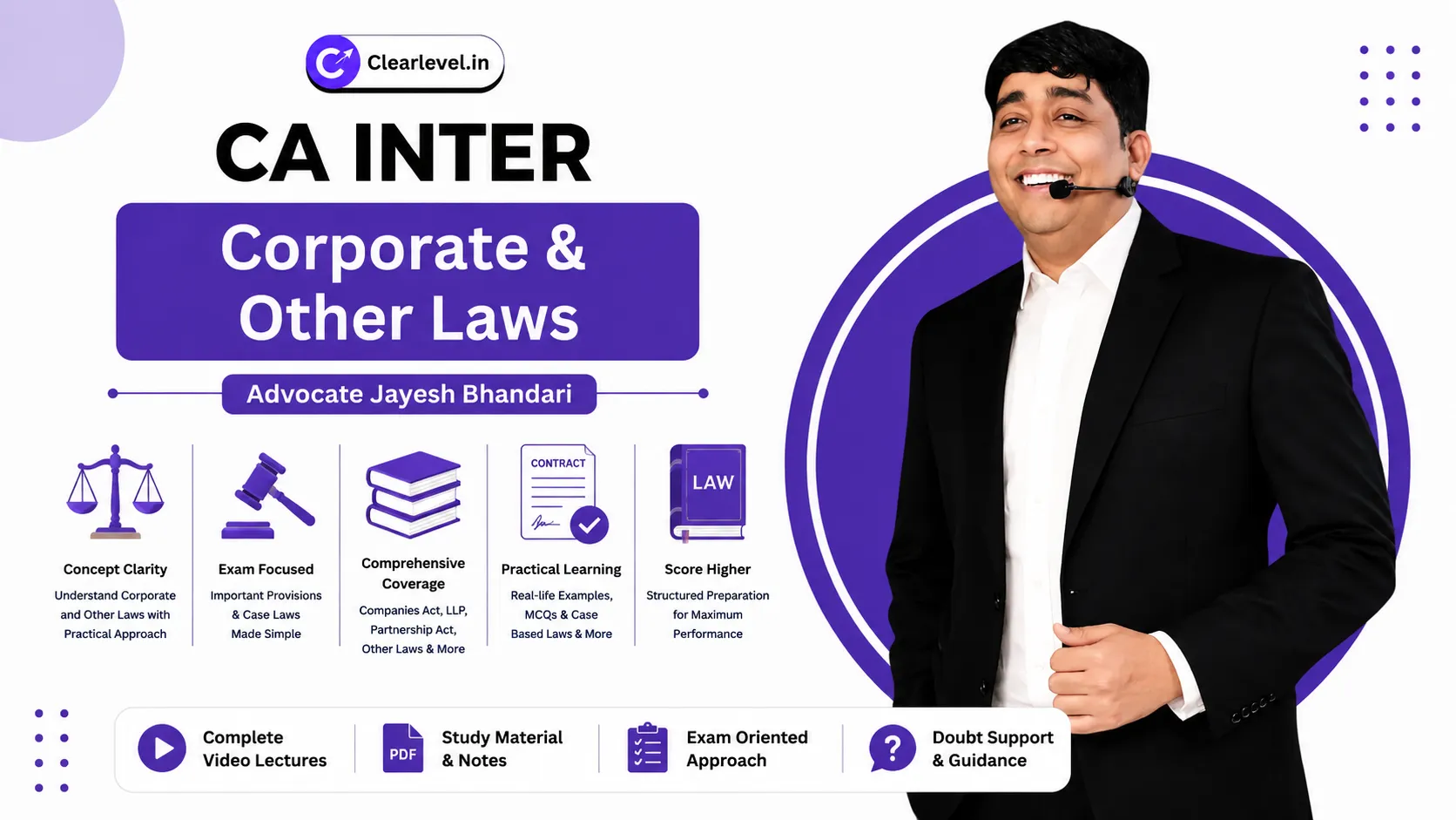 CA Inter Corporate & Other Laws by Advocate Jayesh Bhandari