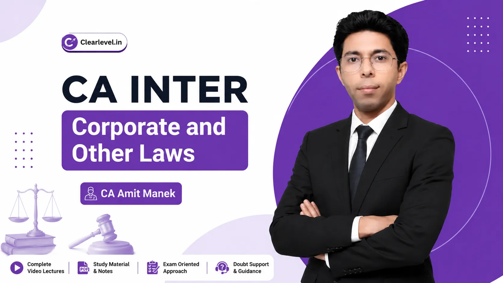 CA Inter Corporate and Other Laws Regular By CA Amit Manek