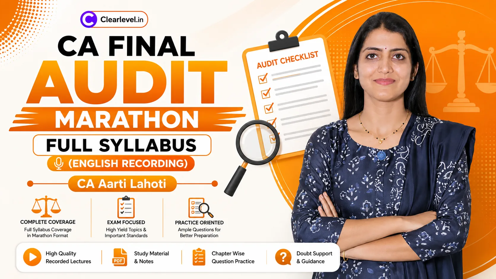 CA Final Audit Marathon Full Syllabus ( English Recording ) by CA Aarti Lahoti