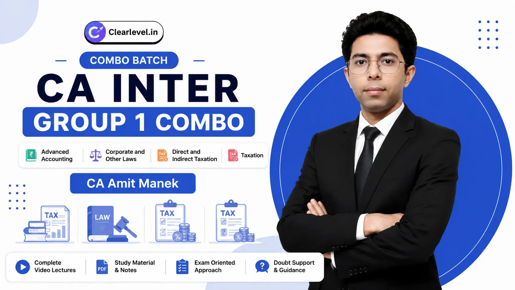 CA Inter Regular Group 1 Combo By CA Amit Manek