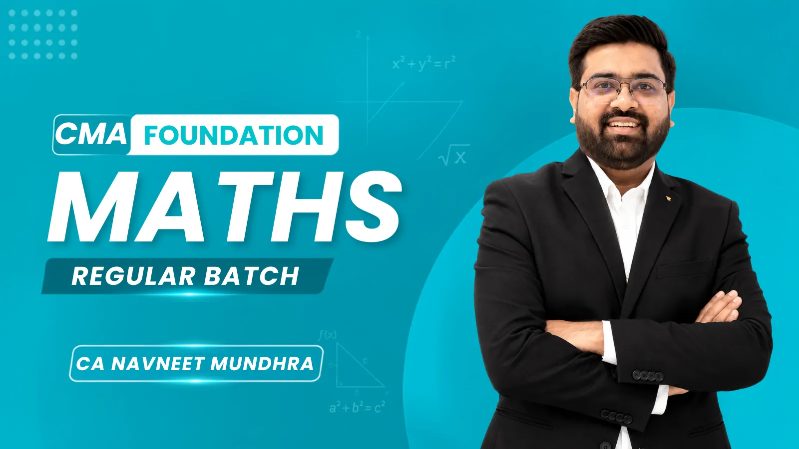 CMA Foundation Business Mathematics & Statistics by CA Navneet Mundhra