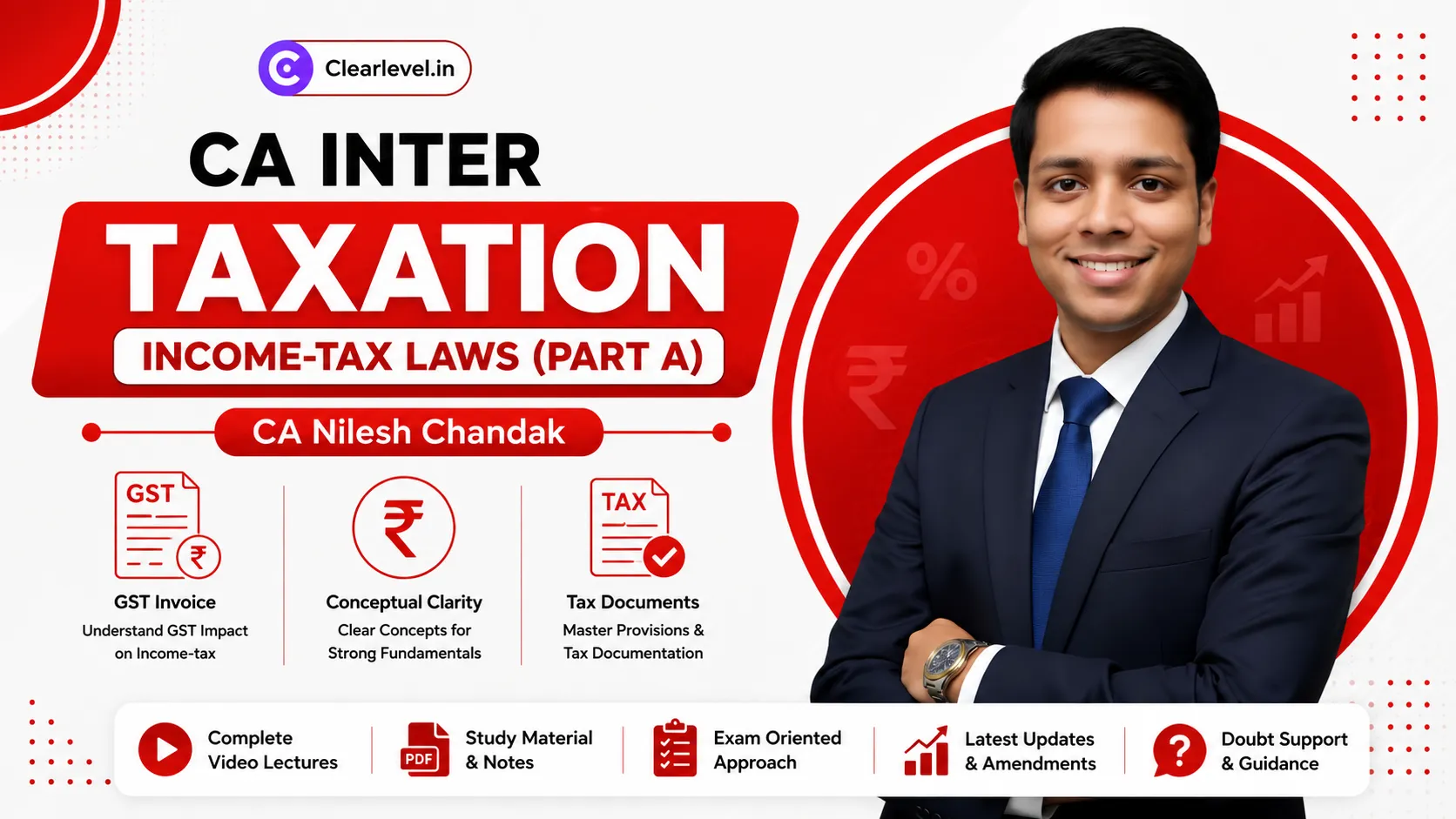 CA Inter Taxation - Income-tax Laws (Part A) by CA Nilesh Chandak