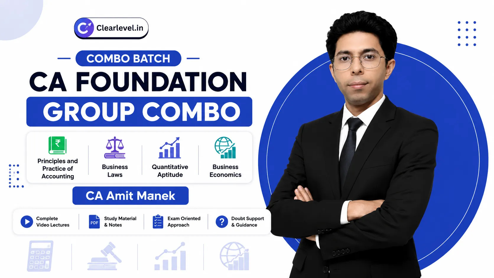 CA Foundation Combo By CA Amit Manek
