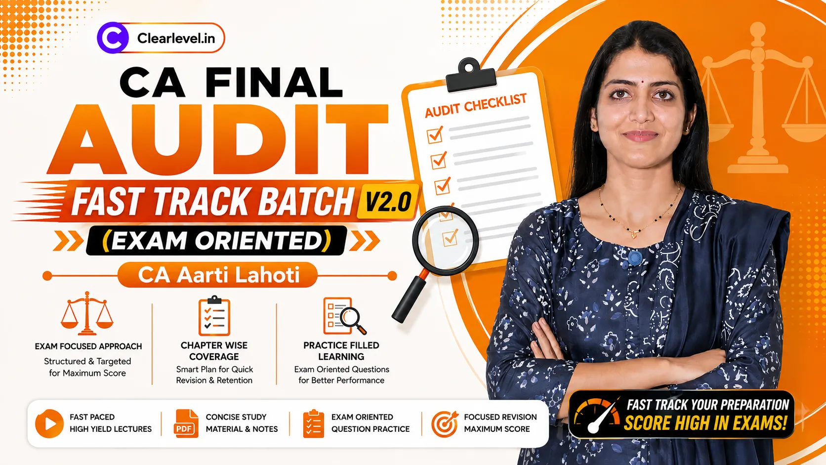 CA Final Audit Fast Track Batch V2.0 (Exam Oriented) by CA Aarti Lahoti