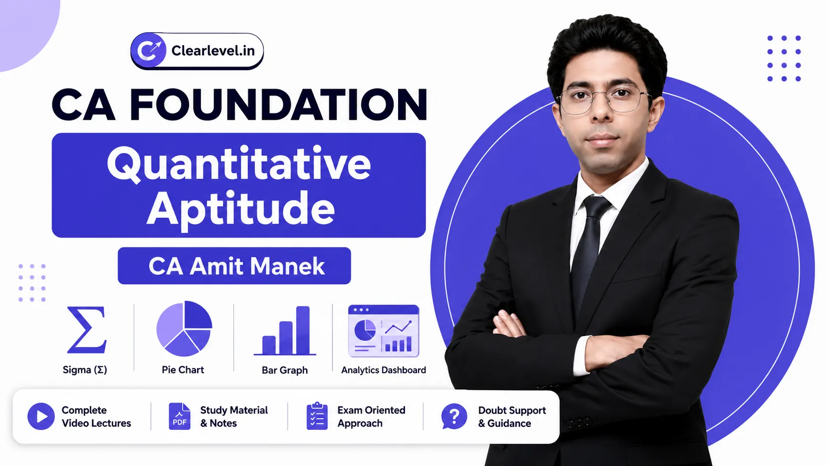 CA Foundation QA (Maths, LR, Statistics) By CA Amit Manek
