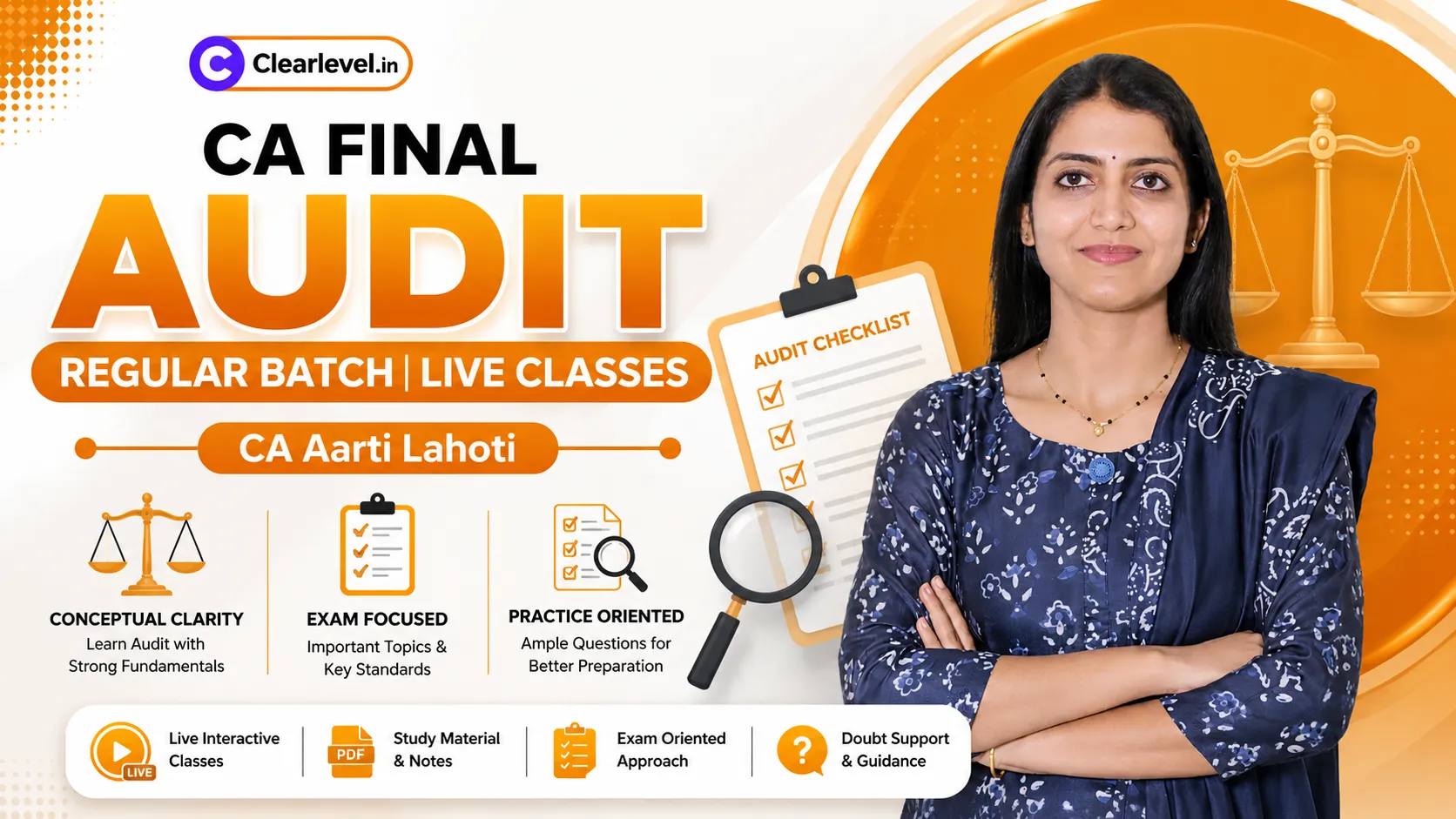 CA Final Audit (Regular Batch | Live Classes by CA Aarti Lahoti