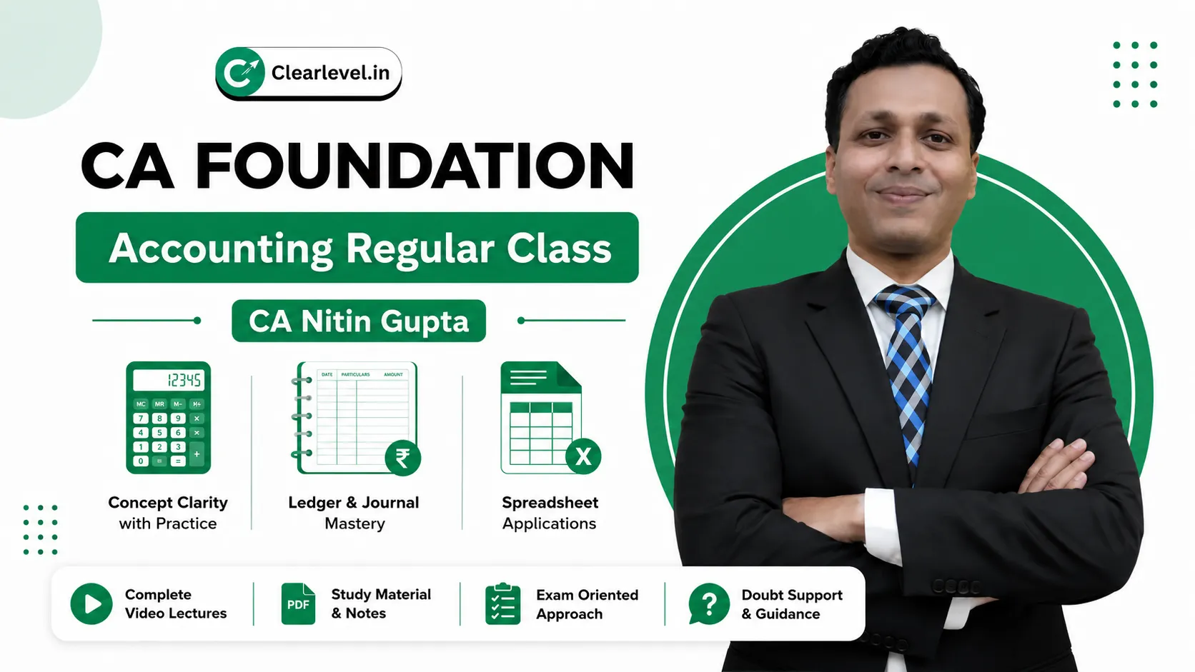 CA Nitin Gupta Accounting Regular Live Classes For CA Foundation